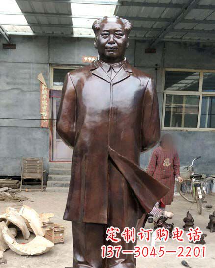 达州中国伟人毛泽东铜像