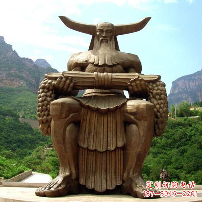达州中华民族人文初祖五榖神农大帝大型景观雕塑
