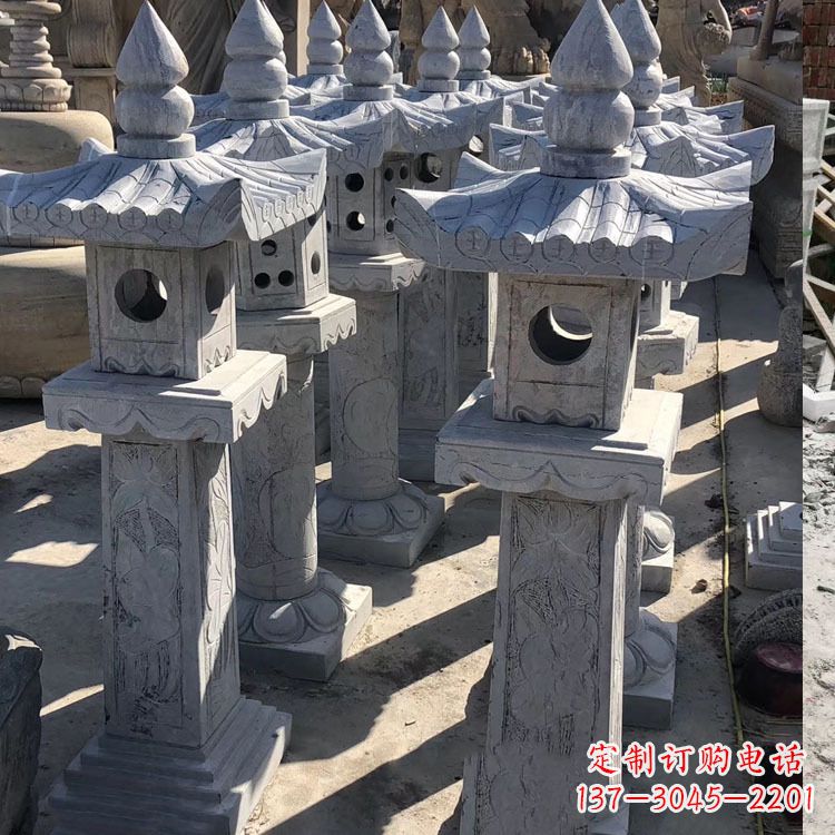 达州中式汉代石雕灯笼