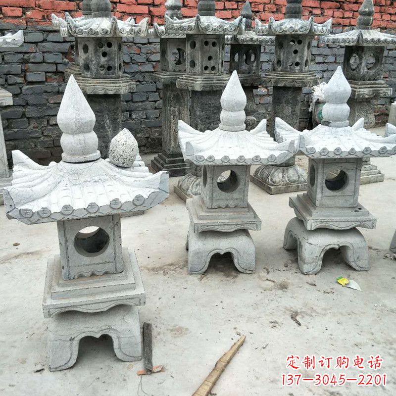 达州中式庭院石雕灯笼