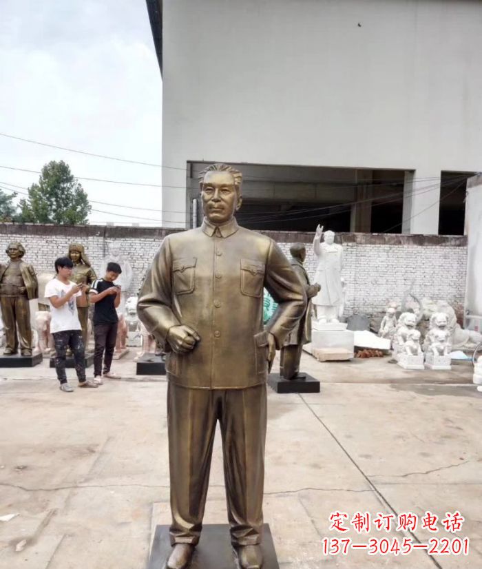 达州周恩来铜雕 (3)