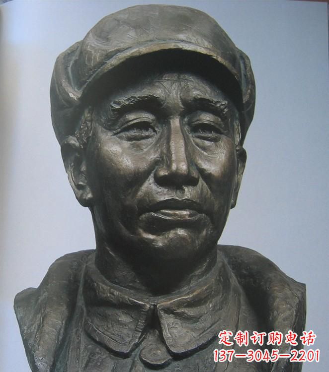 达州朱德胸像铜雕