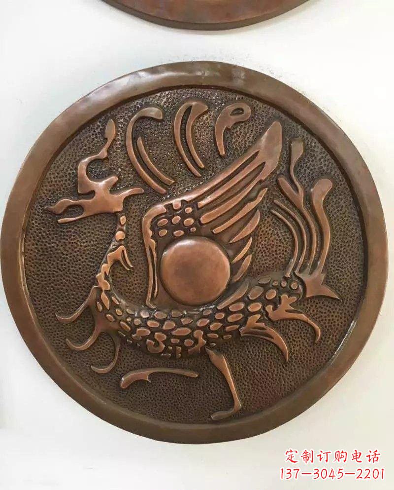 达州朱雀铜浮雕