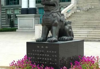达州獬豸铜雕塑-法院门前神兽动物雕塑摆件