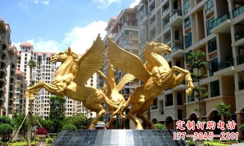 达州铸铜飞马雕塑