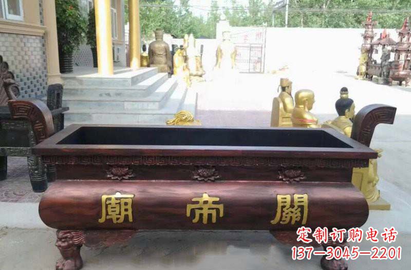达州铸铜关帝庙香炉