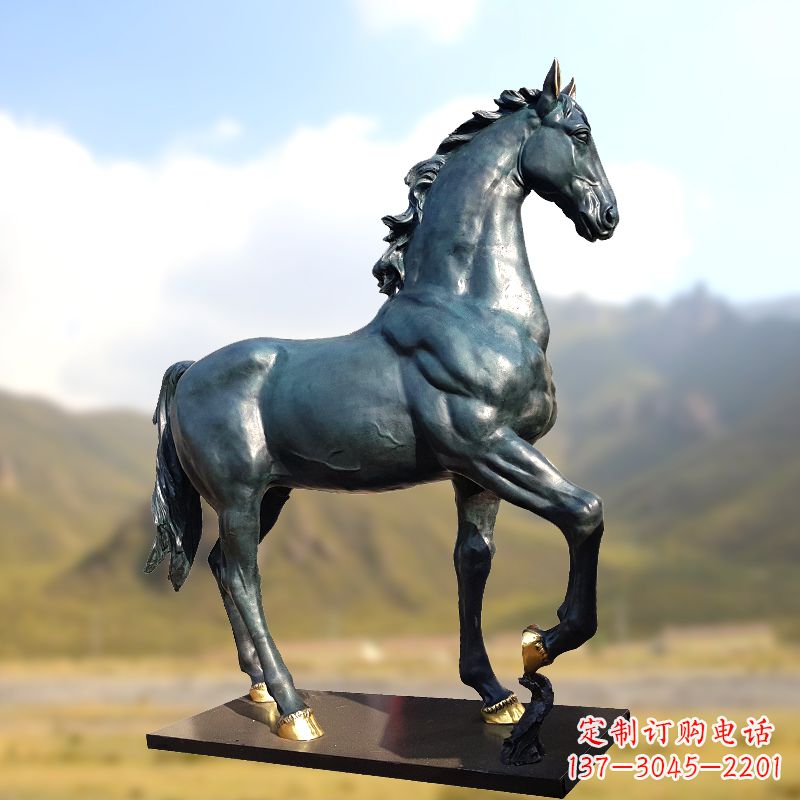达州铸铜马铜雕塑