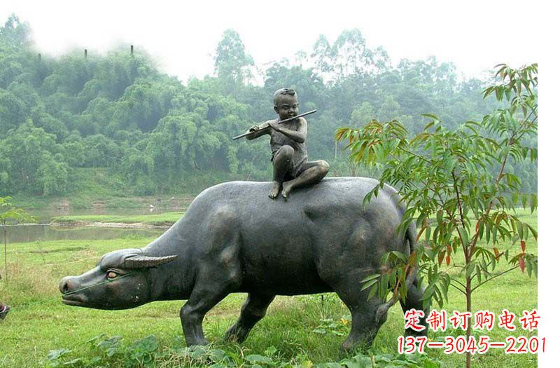 达州铸铜牧童牛