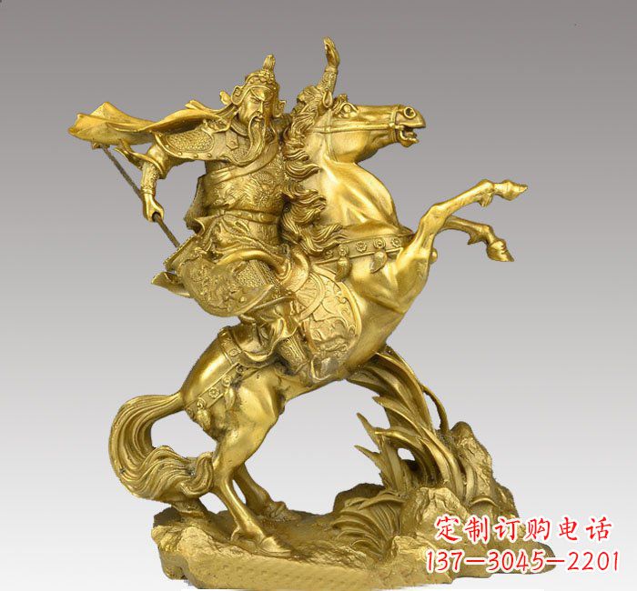 达州铸铜骑马关公