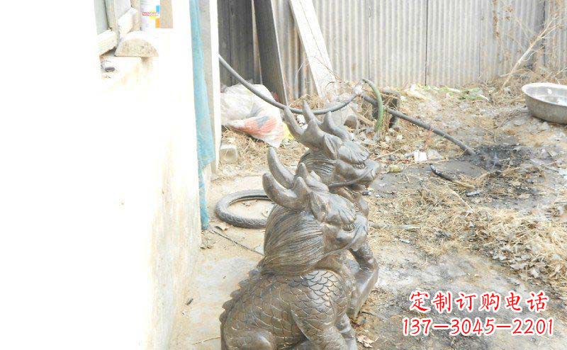 达州铸铜麒麟古代神兽铜雕