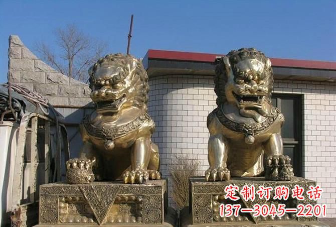 达州铸铜狮子雕塑