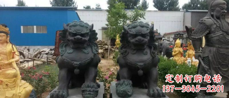达州铸铜狮子看门狮子铜雕