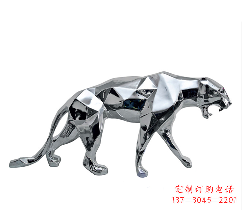 达州豹子雕塑不锈钢