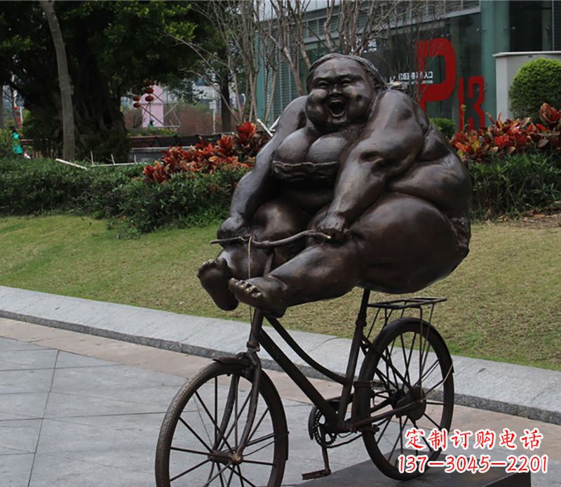 达州自行车铜雕