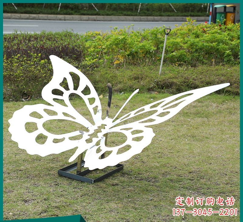 达州蝴蝶雕塑-公园景区创意不锈钢剪影蝴蝶雕塑